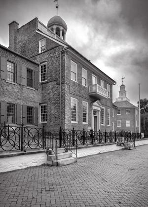 West gable and south front, 1732